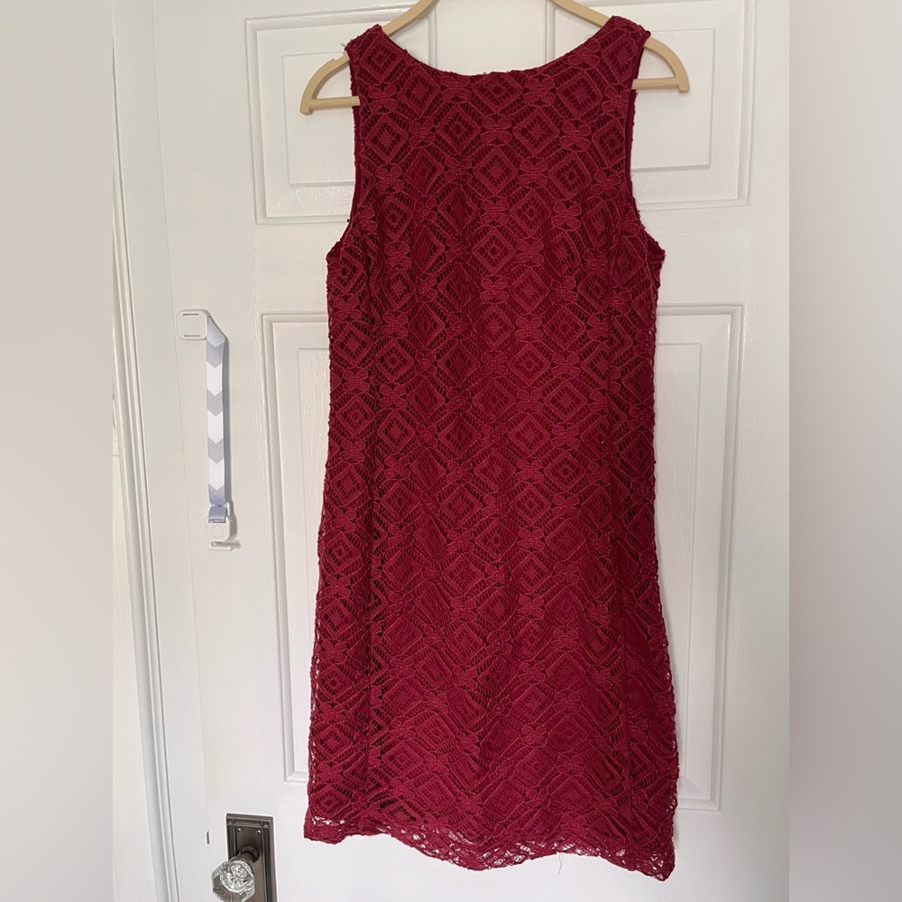 Burgundy Lace Sheath Dress - BLACK Saks Fifth Avenue  6